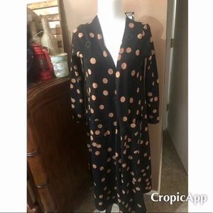 Nwot Lularoe Small Black PokA Dot Sarah Cardigan
